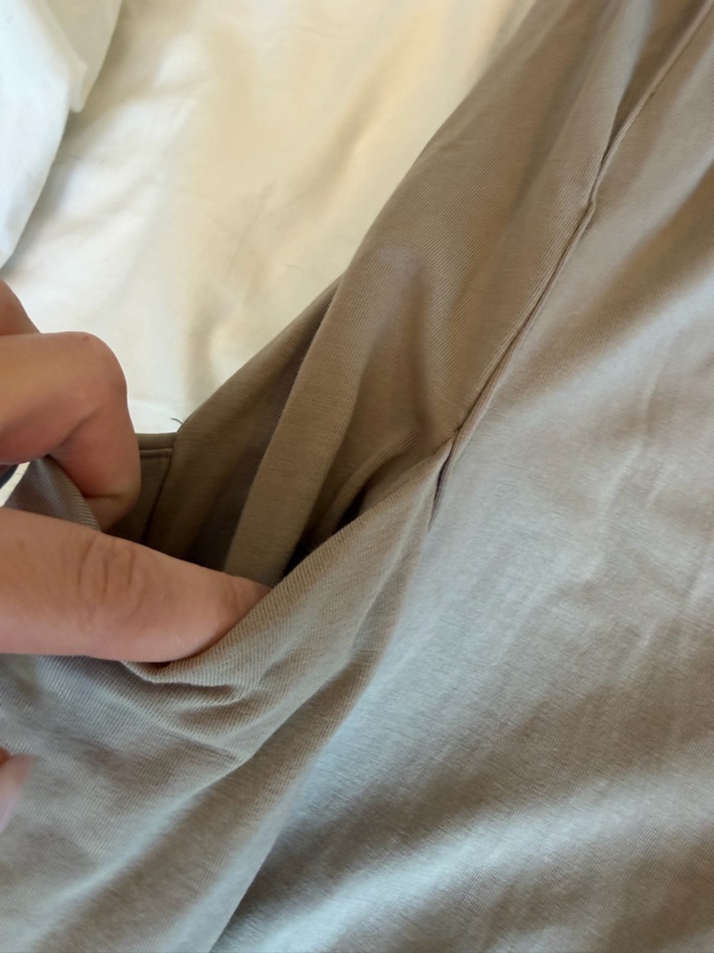 FP Movement by Free People Taupe Wide-Leg Spaghetti-Strap Jumpsuit - Picture 5 of 9